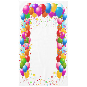 Balloon Vertical Banner, Photo Prop, Tablecloth 1