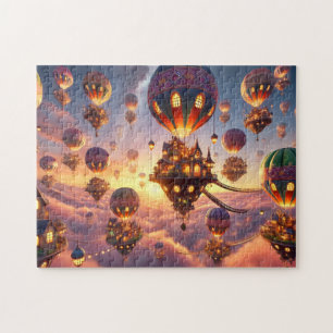 Balloon Village Whimsical Hot Air Balloon Homes Jigsaw Puzzle
