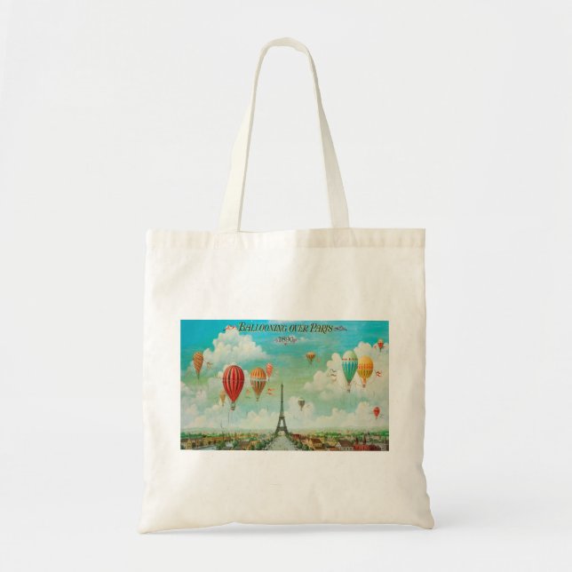 Ballooning Over Paris Tote Bag (Front)
