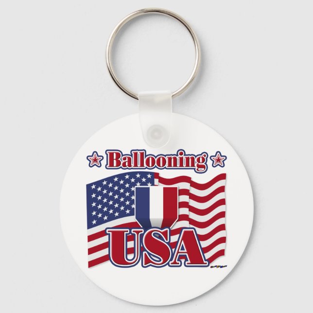 Ballooning USA Keychain (Front)