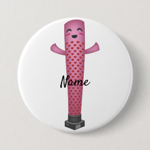 Balloonman Valentine Thunder_Cove 3 Inch Round Button