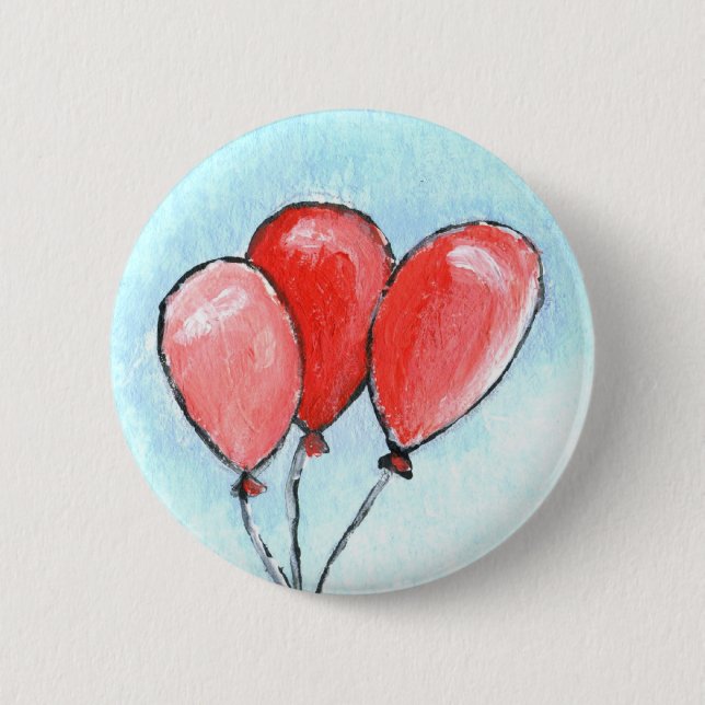 Balloons 2 Inch Round Button (Front)