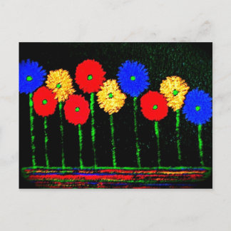 Balloons and Flowers Save The Date Postcard