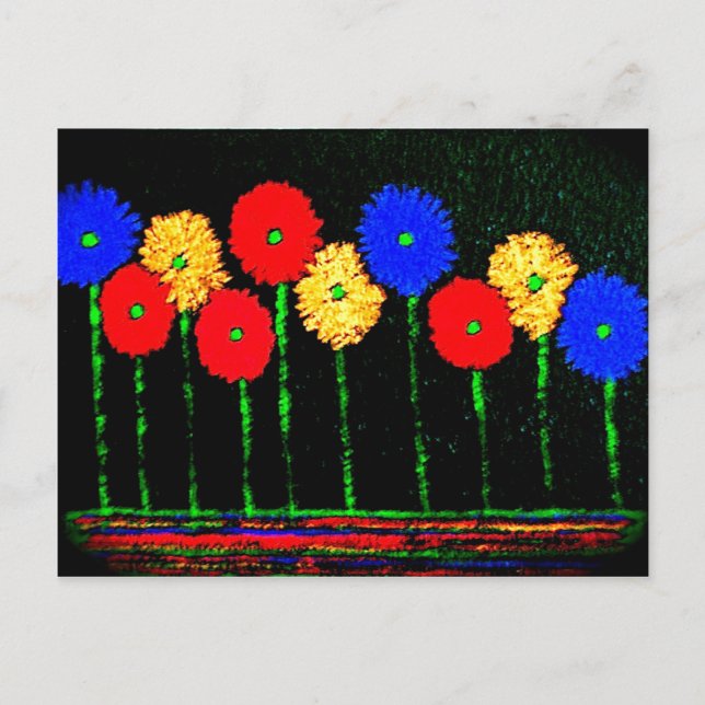 Balloons and Flowers Sweet Sixteen Save the Date Announcement Postcard (Front)
