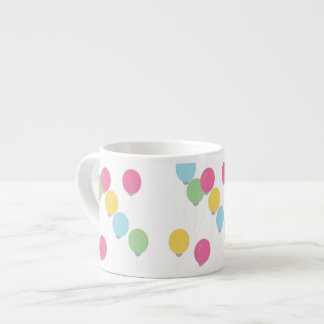 balloons around mug