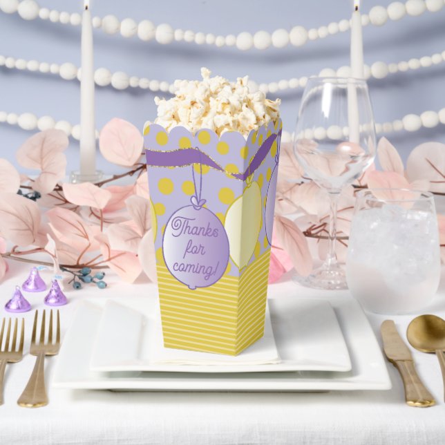 Balloons Baby Shower Favor Box (Wedding)