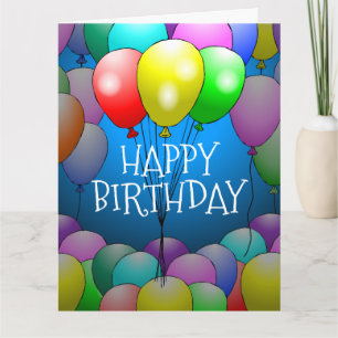 Balloons Birthday Card