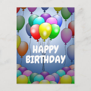 Balloons Birthday Card