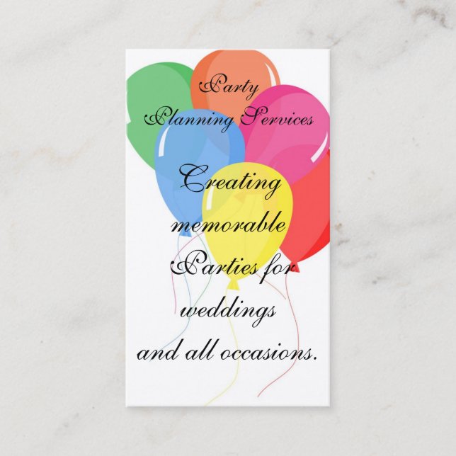 Balloons Business Card (Front)