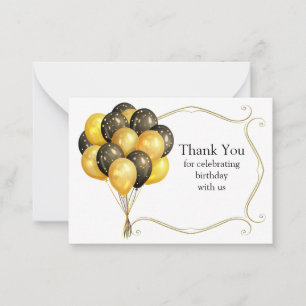 Balloons Celebration Thank You Card