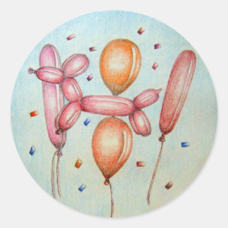 Balloons Classic Round Sticker