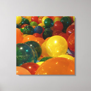 Balloons Colourful Party Design Canvas Print