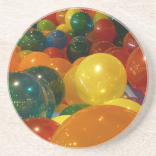 Balloons Colourful Party Design Coaster