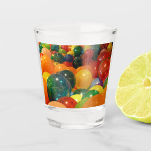 Balloons Colourful Party Design Shot Glass