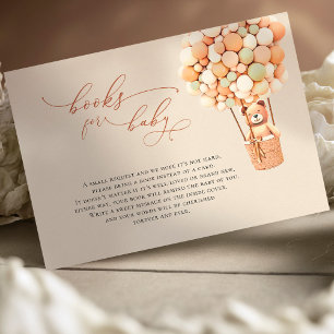 Balloons d'ours Brown Livres pour bébés Carte de b