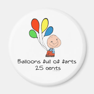 Balloons full of farts magnet