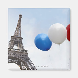 Balloons in the colours of the French flag in Magnet