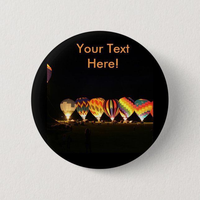 Balloons!  Light up the night, part 2 2 Inch Round Button (Front)