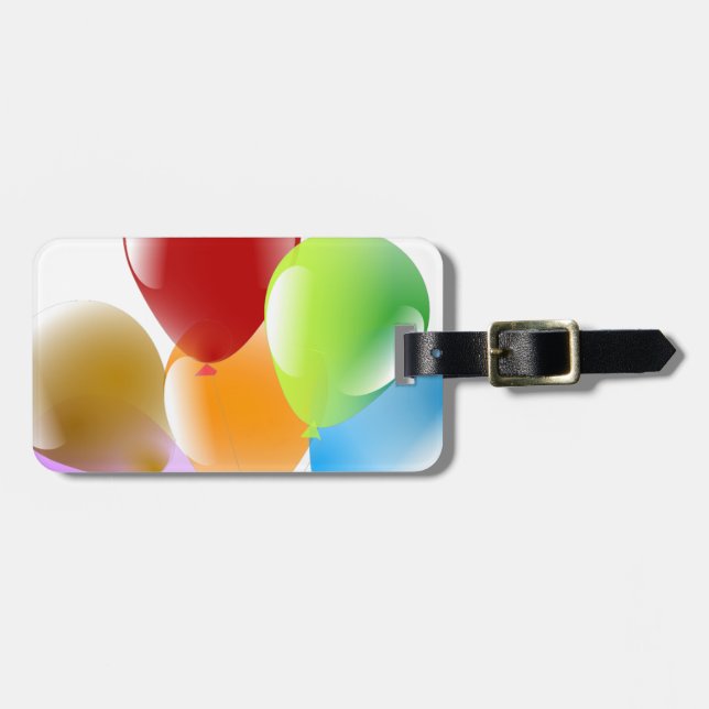 Balloons Luggage Tag (Front Horizontal)