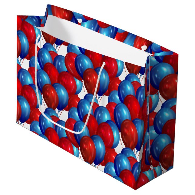 Balloons Paper Gift Bag (Front Angled)