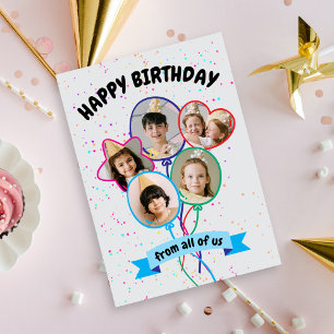Balloons Photo Happy Birthday Card