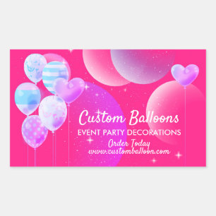 Balloons Pink Purple Event Decor Sticker
