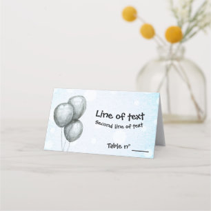 Balloons Place Card