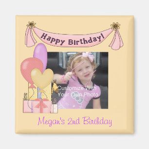 Balloons & Presents Birthday Magnet
