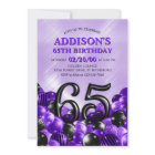 Balloons Purple 65th Birthday