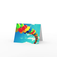 Balloons & Sky Notecard