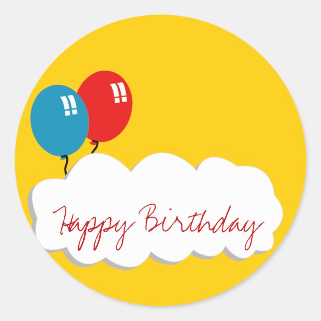 balloons sticker (Front)