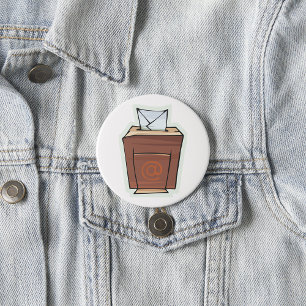 Ballot Box 3 Inch Round Button