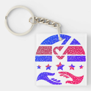 Ballot Box Unity Keychain