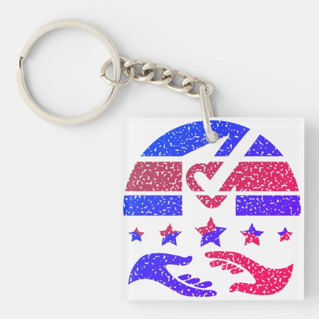 Ballot Box Unity Keychain (Front)