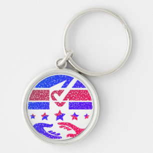 Ballot Box Unity Keychain