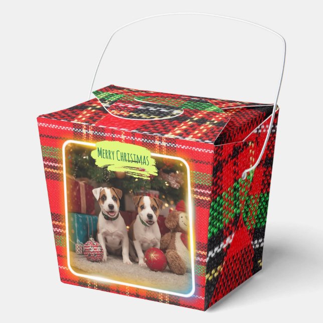 BALLOTINS チェック柄がかわいいジャックラッセルテリアの子犬たちとクリスマス♡  (Recto)