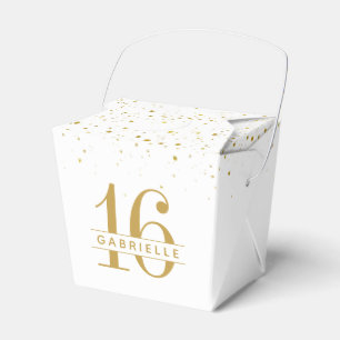Ballotins 16 Confetti Gold Personnalisé Mini Takeout