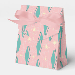 Ballotins 1950 Retro en Turquoise sur rose