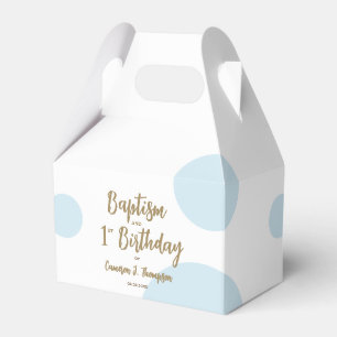 Ballotins 1er anniversaire et baptême fête de bébé garçon bl