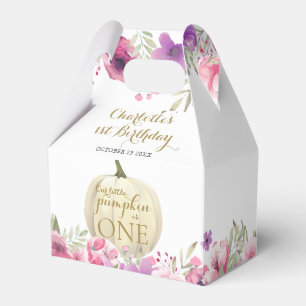 Ballotins 1er anniversaire Petit Citrouille Merci floral