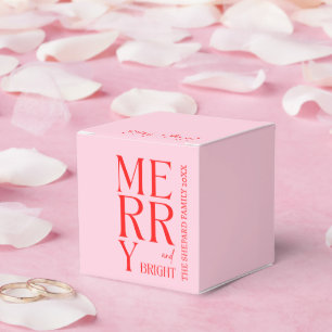 Ballotins 2025 Moderne Joyeux et Lumineux Rouge Rose Noël