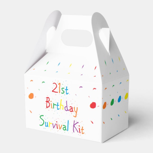Ballotins "21e anniversaire" Trousse de survie (Verso)