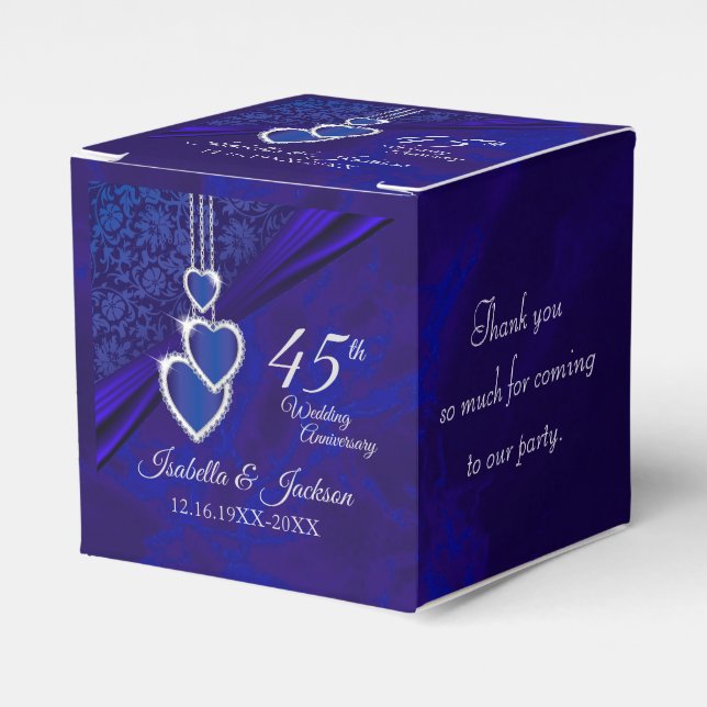 Ballotins 45e / 65e anniversaire du Mariage Sapphire (Verso)