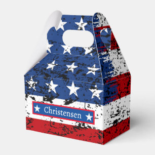 Ballotins 4 juillet Nom du monogramme Drapeau américain patr