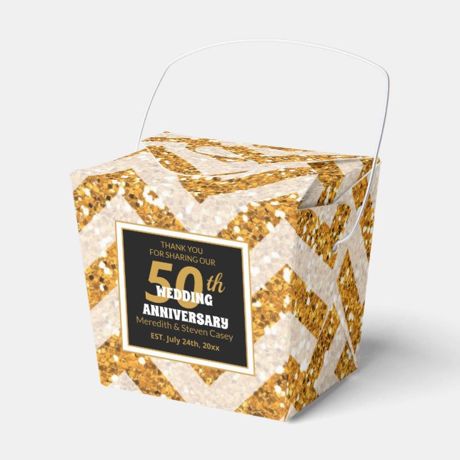 Ballotins 50e anniversaire Mariage Ballotin Parties scintill (Verso)