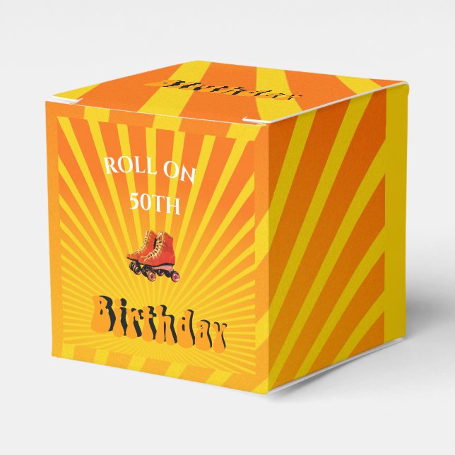 Ballotins 50e Anniversaire Roller Skate Né Dans Le les année (Verso)