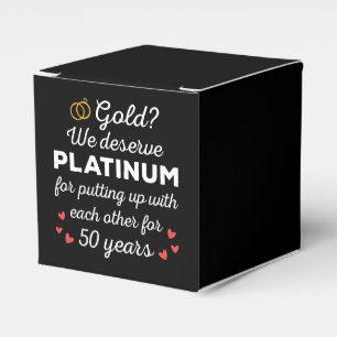 Ballotins 50ème anniversaire de Mariage I - Gold Funny Coupl