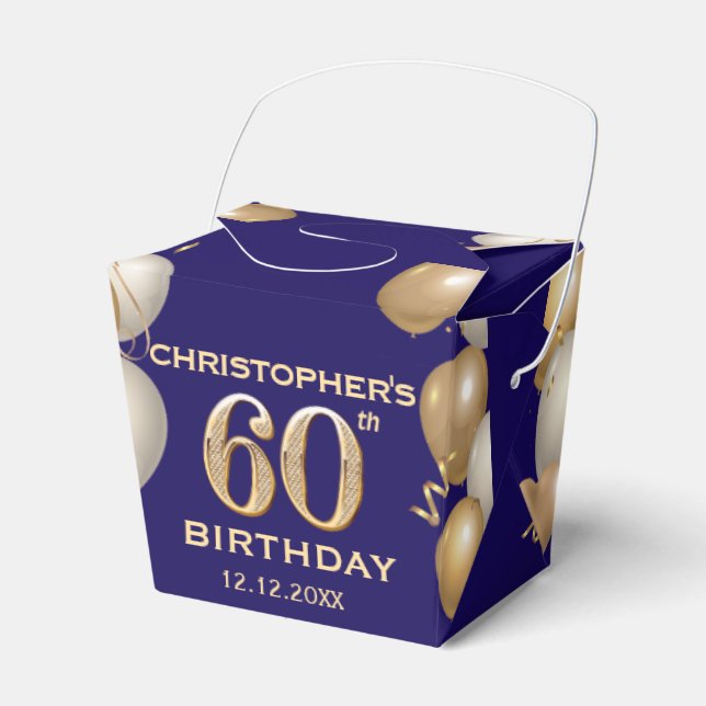 Ballotins 60e Anniversaire Marine Bleu et Ballons d'or (Verso)