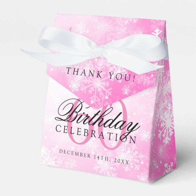 Ballotins 60e anniversaire Merci Pink Winter Wonderland (Verso)