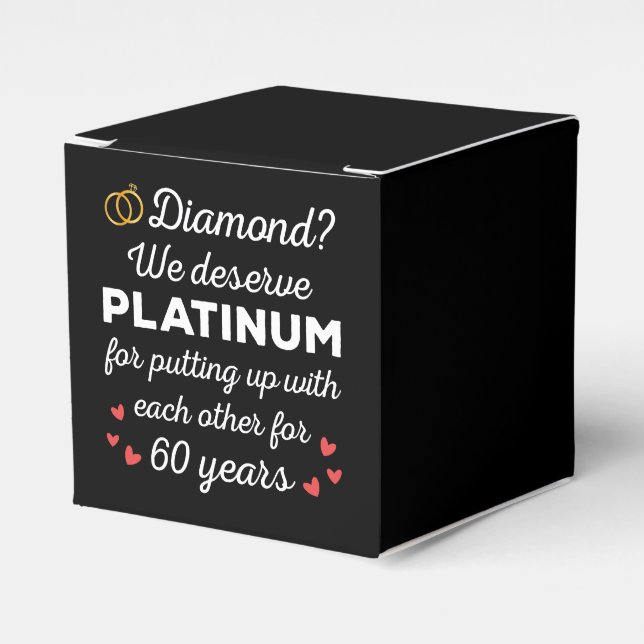 Ballotins 60ème anniversaire du Mariage I - Diamond Funny Co (Verso)